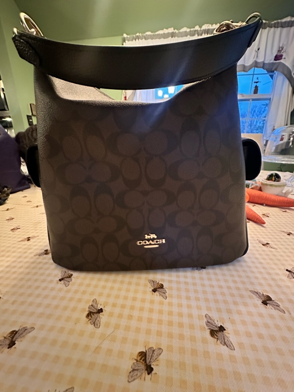 Mother’s Day present! COACH Pennie Brown Shoulder Crossbody Leather Bag